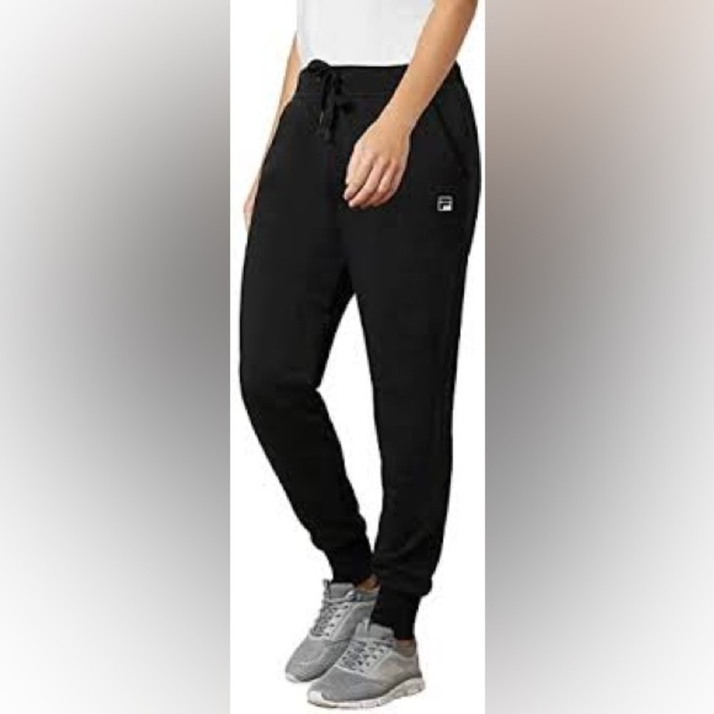 Fila Ladies’ French Terry Black Jogger Pants